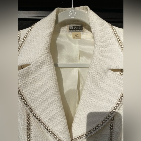 NWT Georgiou Studio Cotton Coat Size 4 - Picture 10 of 12